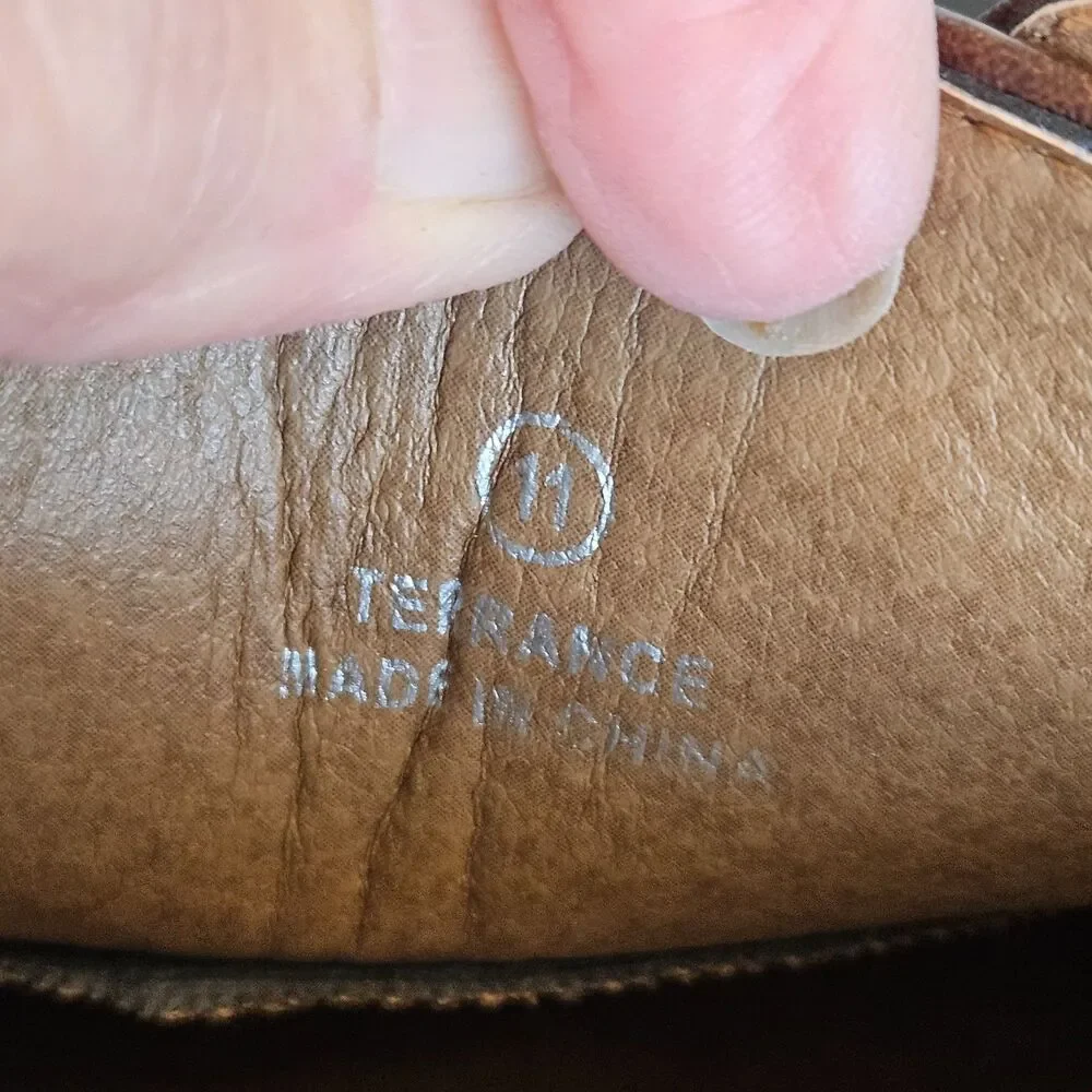 EUC Tahari Terrance Brown Cap Toe Derby/Oxford Shoes Men Sz 11 Preppy Classic